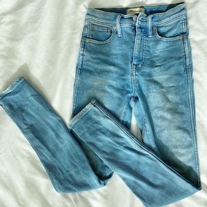 Madewell 10” high rise skinny in Hamden wash